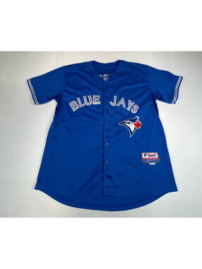 Majestic Athletic Toronto Blue Jays Russell Martin 55 Jersey Royal Blue Men 50